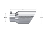 MBRP performance muffler T304 stainless steel black coated carbon fiber tip T5072 4 inch inlet/outlet
