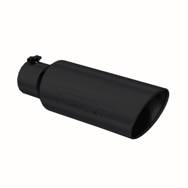 MBRP performance muffler T304 stainless steel black coated carbon fiber tip T5130BLK 4 inch inlet/outlet