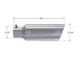 MBRP performance muffler T304 stainless steel black coated carbon fiber tip T5130 4 inch inlet/outlet