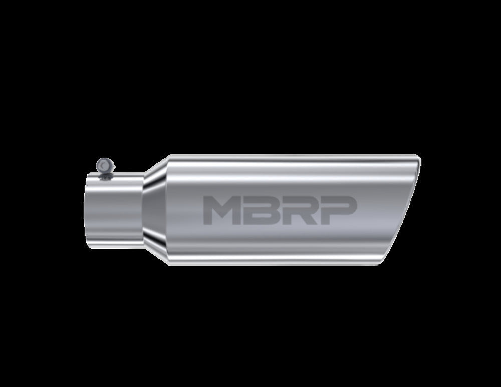 MBRP performance muffler T304 stainless steel black coated carbon fiber tip T5130 4 inch inlet/outlet