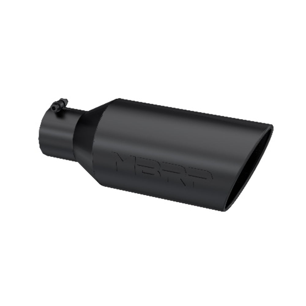 t Tip; 7in. O.D.; Rolled End; 4in. inlet 18in. in length; Black - T5126BLK MBRP Exhaust