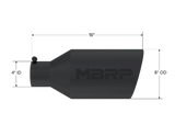 MBRP performance muffler T304 stainless steel black coated carbon fiber tip T5128BLK 4 inch inlet/outlet