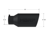 MBRP performance muffler T304 stainless steel black coated carbon fiber tip T5129BLK 5 inch inlet/outlet