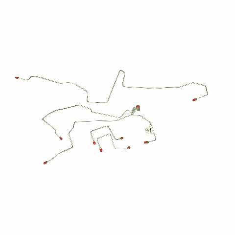 Front Brake Line Kit for 2002-2003 Ford Ranger AWABS 4WD stainless steel