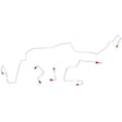 Front Brake Line Kit for 05-09 Chevy Equinox AWABS 4WD