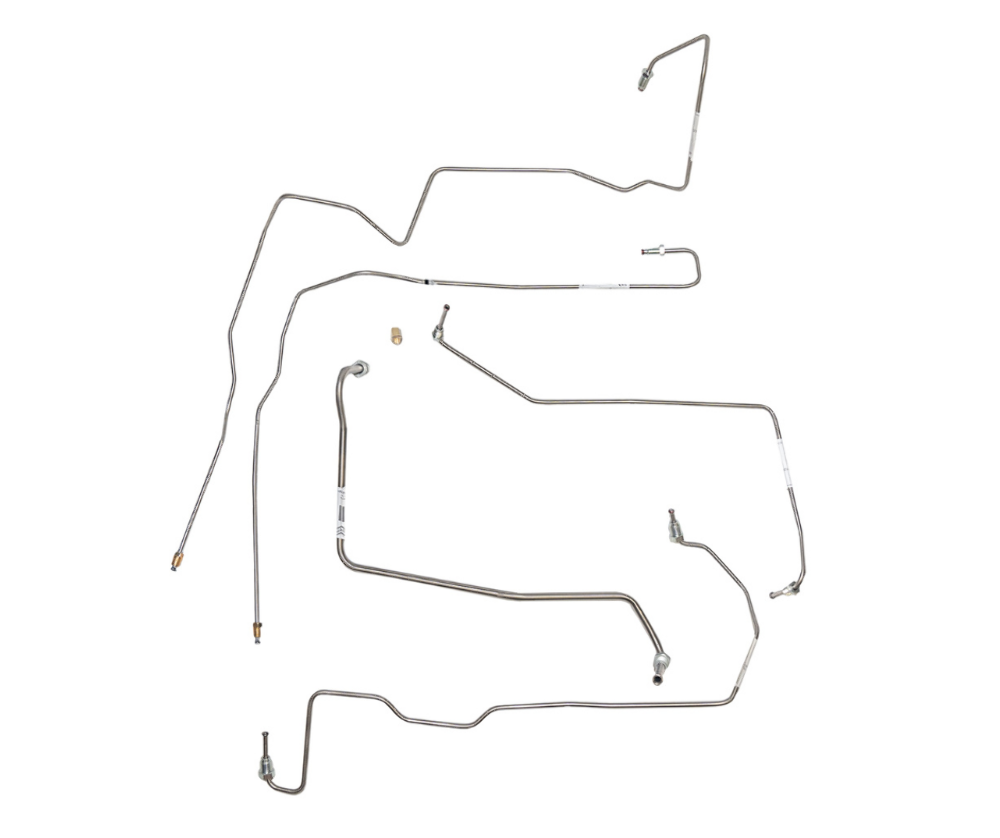 Brake Line Kit for 15-17 Ford F-150, Front Brake Kit; Stainless stainless steel