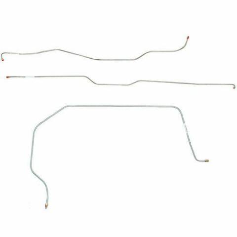 Front Brake Line Kit for 1957 Chevy Series II 1/2 Ton Truck steel