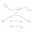 Front Brake Line Kit for 1957-1960 Ford F-100 Pickup drum brakes stainless steel