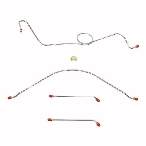 Front Brake Line Kit for 57-60 Ford F-100 Pickup stainless steel