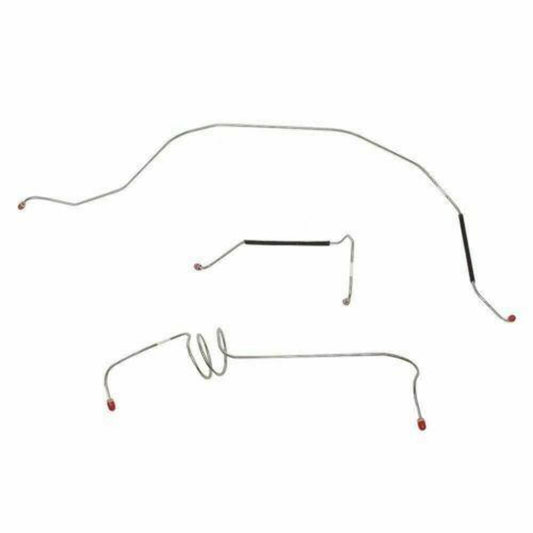 63-66 Chevrolet C10 Front Brake Line Kit 2WD Standard Brakes Stainless TKT6401SS