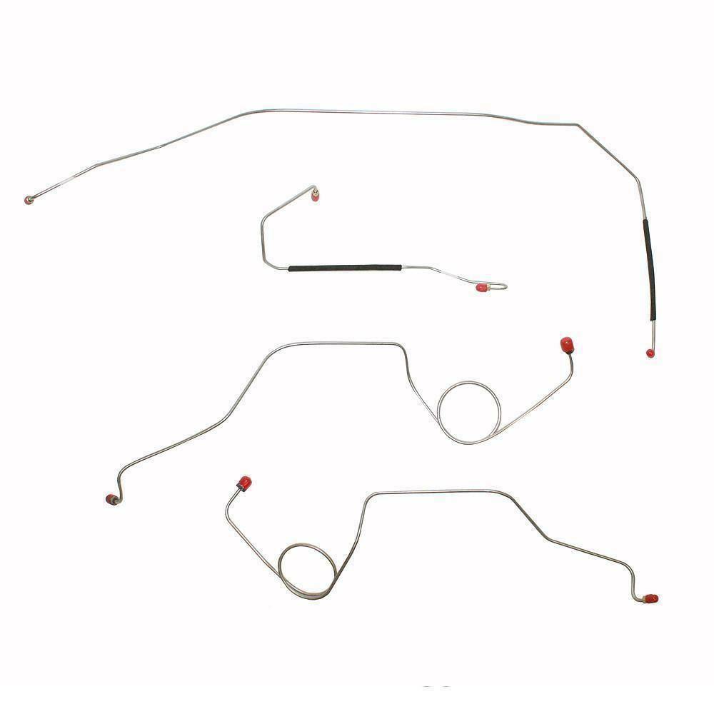 Front Brake Line Kit for 1967-1970 disc brakes stainless steel