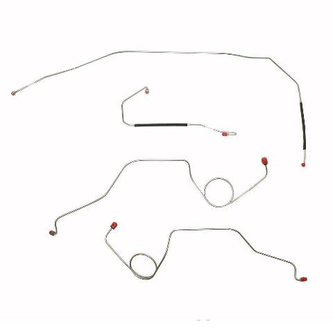 1967-1970 Chevrolet C10 Front Brake Line Kit Standard Disc Brakes - TKT6711SS
