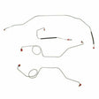 Front Brake Line Kit for 1967-1972 Ford F-100 2WD drum brakes stainless steel
