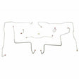 Front Brake Line Kit for 1971-1972 Chevy K10 4WD stainless steel
