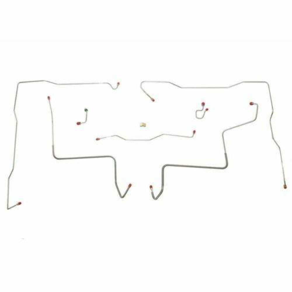 Front Brake Line Kit for 1971-1972 Chevy K10 4WD stainless steel