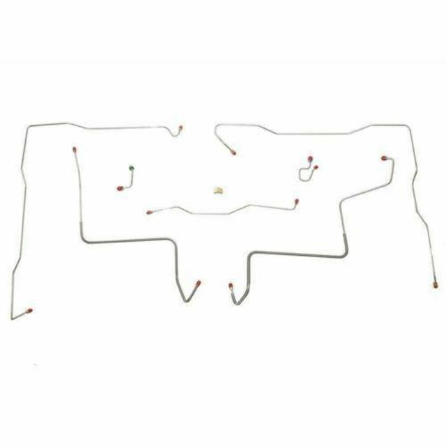 Front Brake Line Kit for 1971-1972 Chevy K10 4WD stainless steel