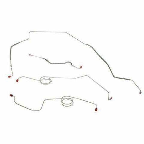 1977-1979 Ford F-250 Front Brake Line Kit Long Bed Power Disc Brakes - TKT7743SS