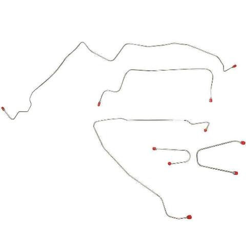 Front Brake Line Kit for 95-00 GMC Sierra 2500 stainless steel