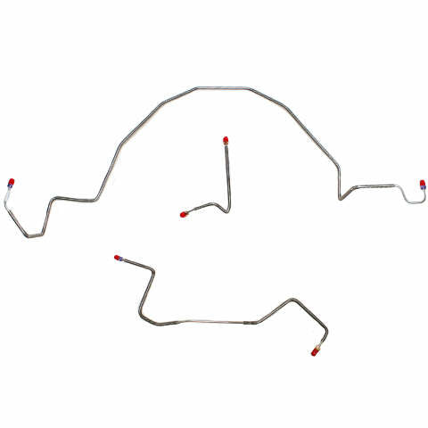 1998-2001 Ford Ranger Front Brake Lines 2WD RWABS Rear Drum Stainless TKT9841SS