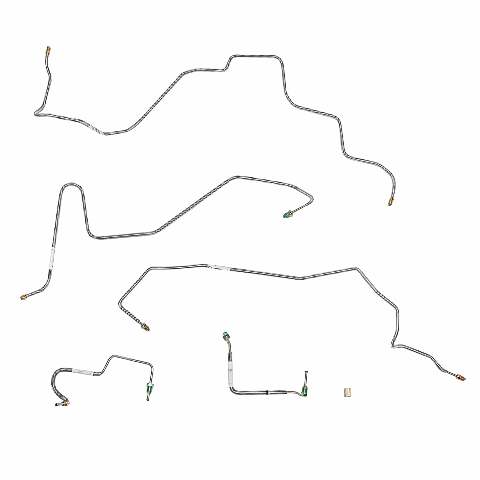 Front Brake Line Kit for 1998-2001 Ford Ranger AWABS 4WD stainless steel