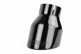 Double-Walled 4 Slash-Cut Tips (Polished Diamond Black) - Set of 2 -TPK0003 stainless steel black