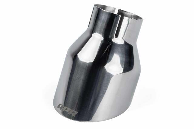 Single-Walled 4 Slash-Cut Tips (Polished Silver) - Set of 2 stainless steel polished
