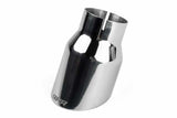 Single-Walled 3.5 Slash-Cut Tips (Polished Silver) - Set of 2 stainless steel polished