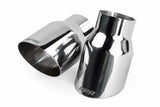 Single-Walled 3.5 Slash-Cut Tips (Polished Silver) - Set of 2 stainless steel polished