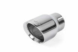 Fits 2017-24 718 Boxster Porsche Double-Walled 3.5"Cut Tips (Silver)-Set for Audi and VW stainless steel polished