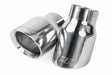 Fits 2017-24 718 Boxster Porsche Double-Walled 3.5"Cut Tips (Silver)-Set for Audi and VW stainless steel polished