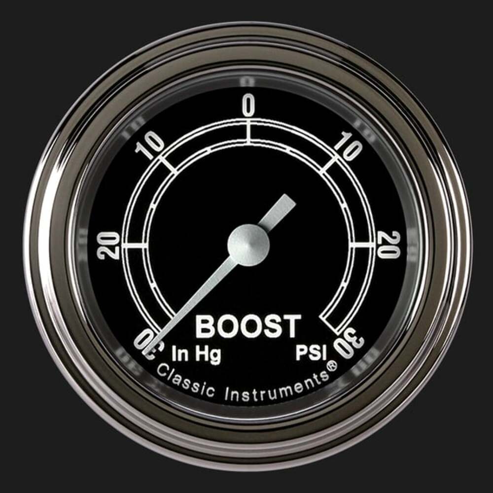 Classic Instruments Traditional 2 1/8" Boost/Vac Gauge TR141SLF