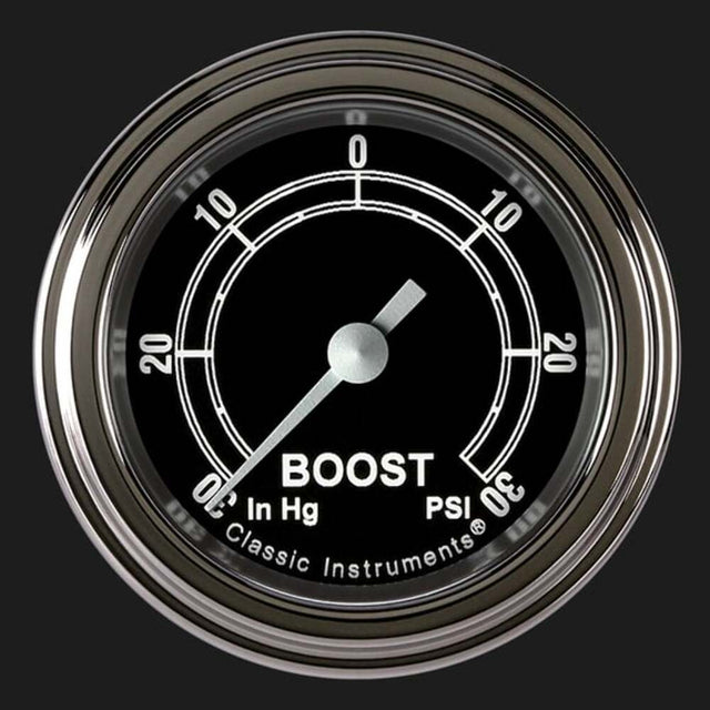 Classic Instruments Traditional 2 1/8" Boost/Vac Gauge TR141SLF