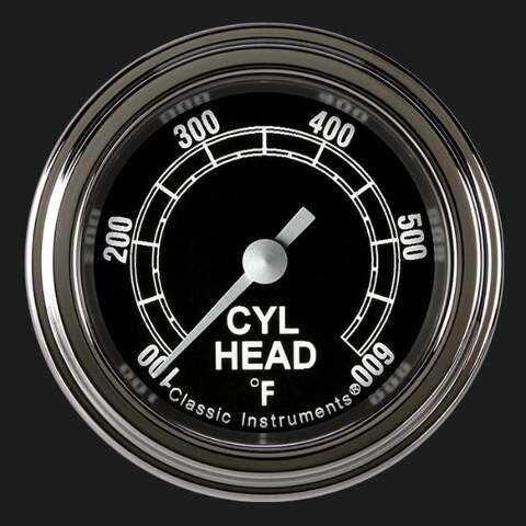 Traditional 2 1/8" Cylinder Head Temp. Gauge TR197SLF