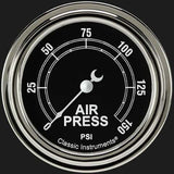Traditional 2 5/8" Air Pressure Gauge TR318SLF