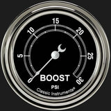 Traditional 2 5/8" Boost Gauge, 30 psi TR342SLF