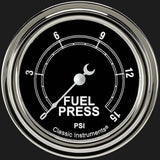 Traditional 2 5/8" Fuel Pressure Gauge, 15 psi TR345SLF