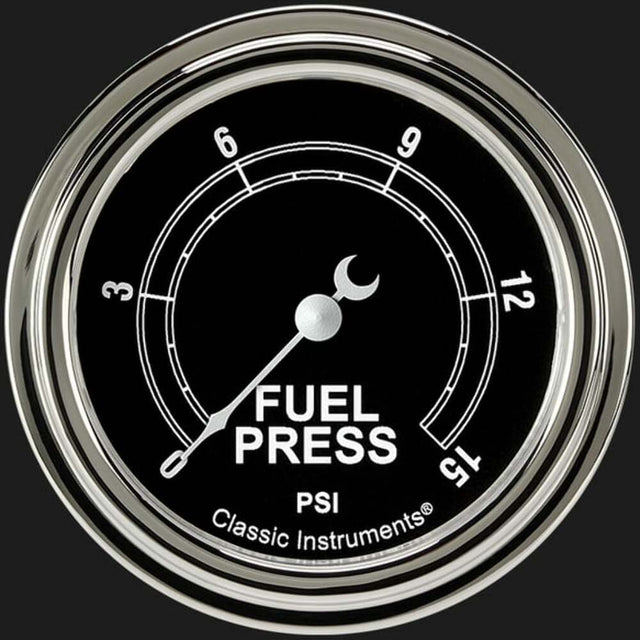 Traditional 2 5/8" Fuel Pressure Gauge, 15 psi TR345SLF