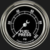 Traditional 2 5/8" Fuel Pressure Gauge, 100 psi TR346SLF