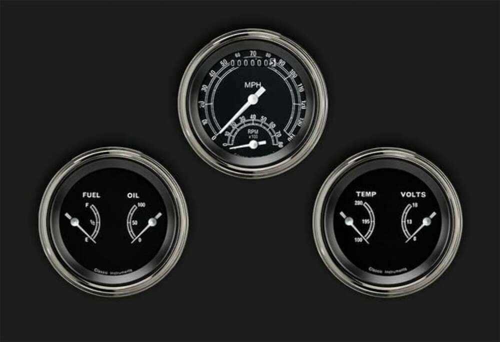 Traditional Series Three Gauge Set TR34SLF