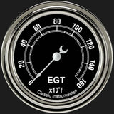 Traditional 2 5/8" Exhaust Gas Temp. Gauge TR398SLF