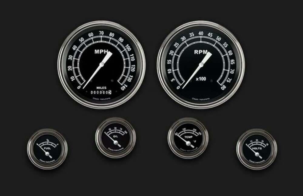 Traditional Series Six Gauge Set TR51SLF