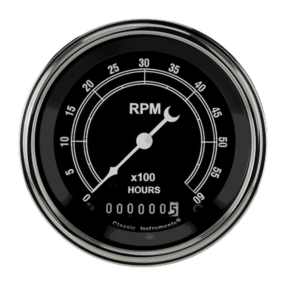 Classic Instruments Traditional 3 3/8" Tachometer TR60HSLF