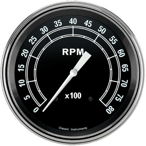Classic Instruments Traditional 4 5/8" Tachometer TR71SLF