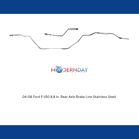 04-08 Ford F-150 Rear Axle Brake Lines 8.8 in Rear Axle Steel TRA0442OM