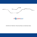 04-08 Ford F-150 Rear Axle Brake Lines 8.8 in Rear Axle Steel TRA0442OM