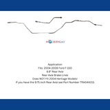 04-08 Ford F-150 Rear Axle Brake Lines 8.8 in Rear Axle Steel TRA0442OM