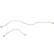 Brake Line for Rear Axle Lines For 65-66 Ford F-100 Pickup 2 Piece Stainless stainless steel