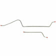 Brake Line for Rear Axle Lines For 67-72 Chevy C10 8 Lug Dana Axle Rear Springs 2WD stainless steel