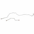 Brake Line for Rear Axle Lines For 80-81 Ford F-150 w/ 9 Inch Rear Axle 2 Piece 2WD stainless steel