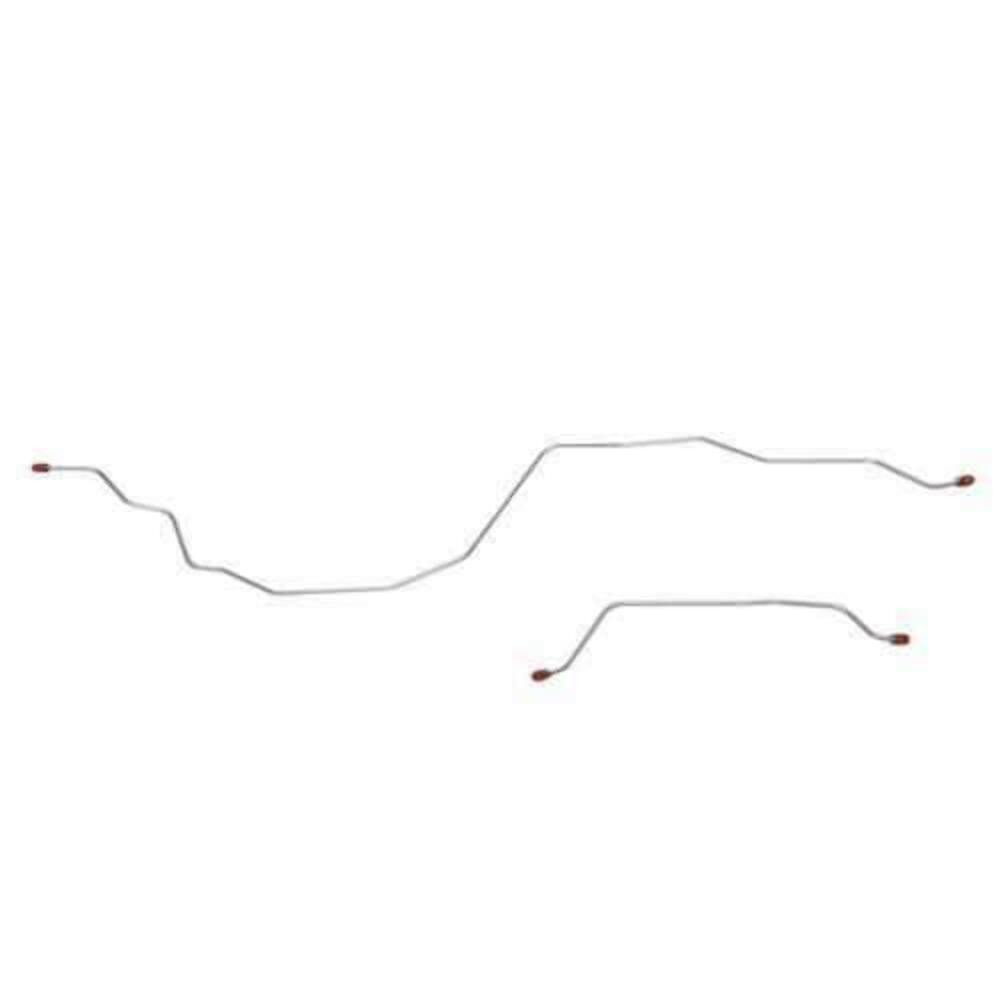 1987-1997 Ford F-250 Rear Axle Brake Line Kit Non-Dually, 3" Brake Shoes Stainless